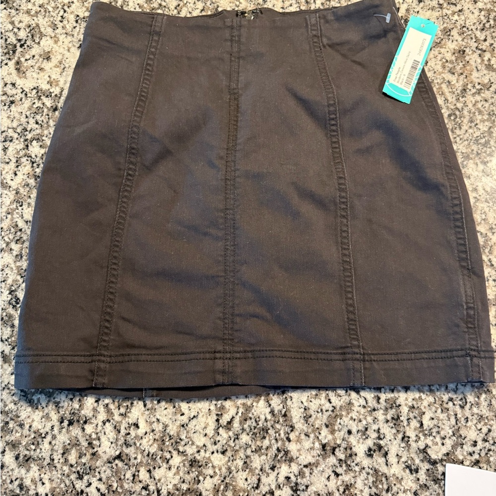 Free People Charcoal Pencil Skirt